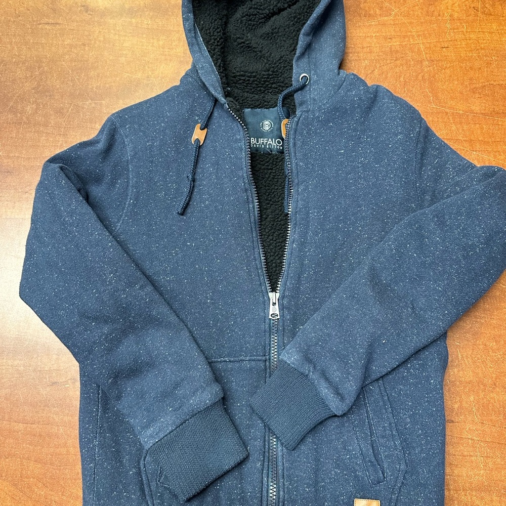 Buffalo Blue Zip-Up Hoodie